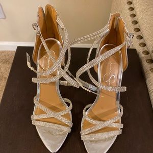 Jessica Simpson Silver Heels!